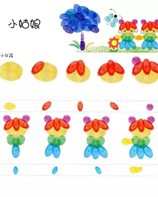幼兒園創(chuàng)意手指印畫制作及教案
