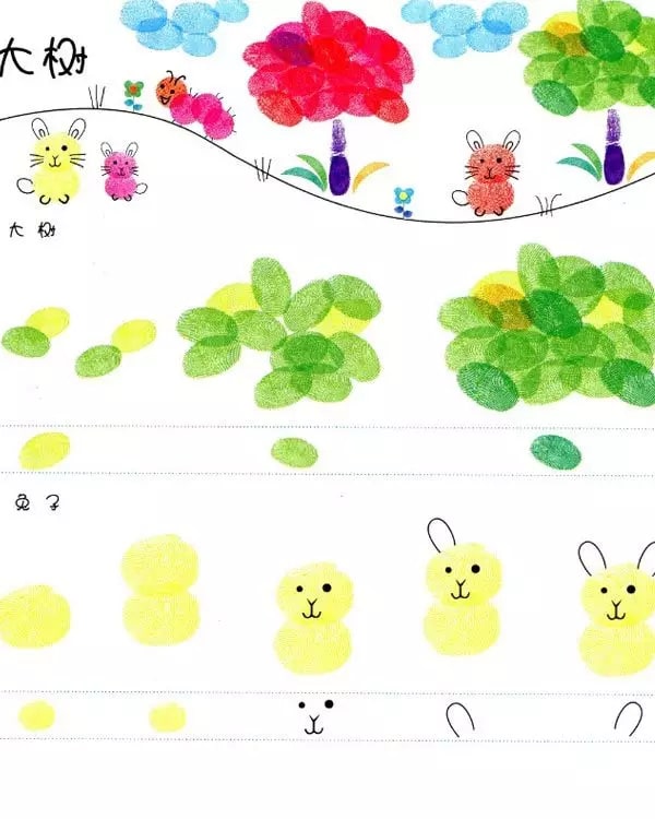 幼兒園創(chuàng)意手指印畫制作及教案