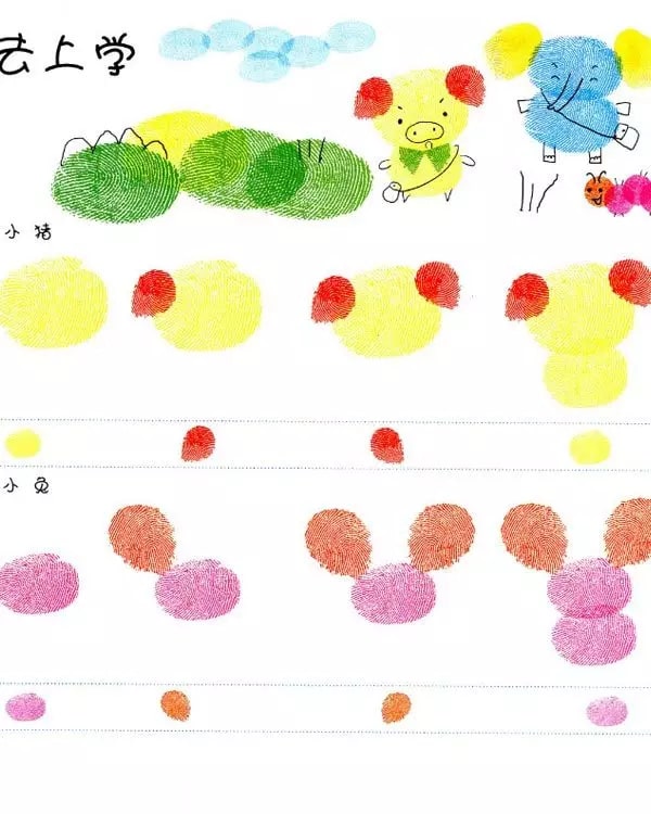 幼兒園創(chuàng)意手指印畫制作及教案