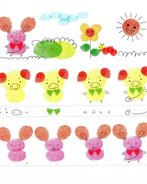 幼兒園創(chuàng)意手指印畫制作及教案