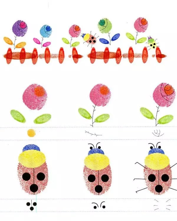 幼兒園創(chuàng)意手指印畫制作及教案