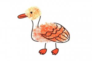 幼兒園大班美術(shù)教案《手指印畫小鴨子》