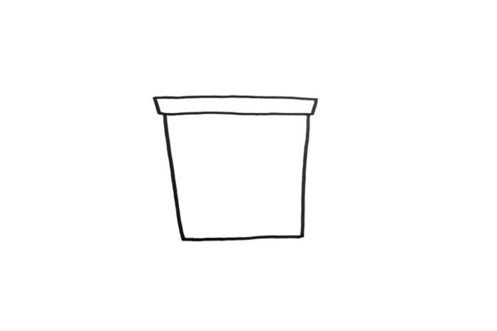 四種分類(lèi)垃圾桶怎么畫(huà)