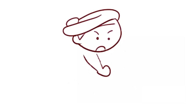 武松打虎簡(jiǎn)筆畫