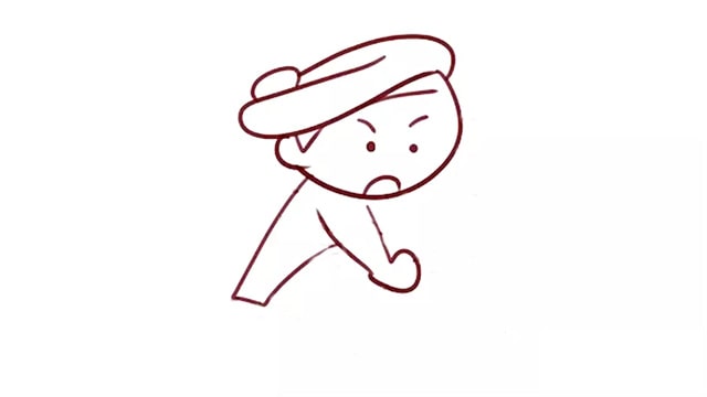 武松打虎簡(jiǎn)筆畫