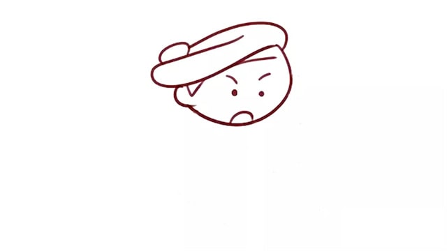 武松打虎簡(jiǎn)筆畫