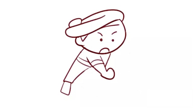 武松打虎簡(jiǎn)筆畫