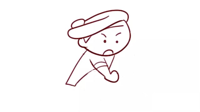 武松打虎簡(jiǎn)筆畫