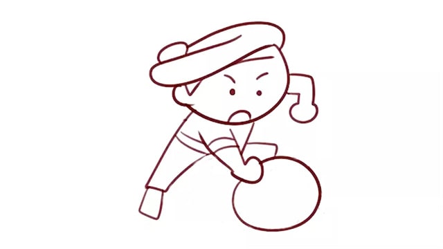 武松打虎簡(jiǎn)筆畫