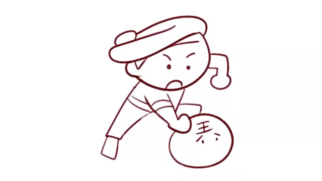 武松打虎簡(jiǎn)筆畫