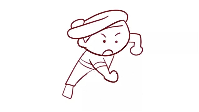 武松打虎簡(jiǎn)筆畫