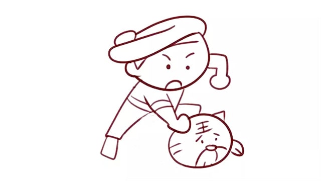 武松打虎簡(jiǎn)筆畫