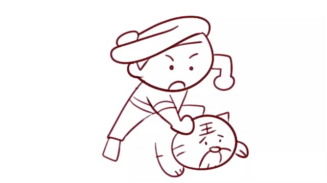 武松打虎簡(jiǎn)筆畫