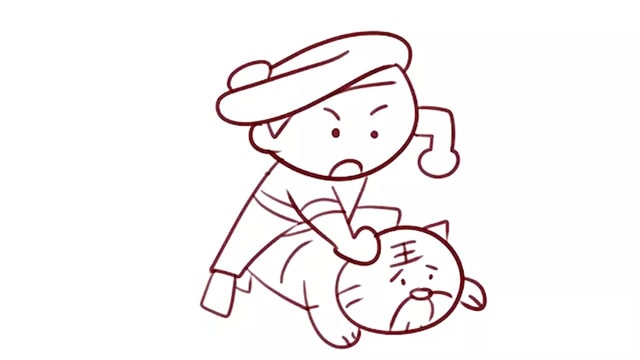 武松打虎簡(jiǎn)筆畫