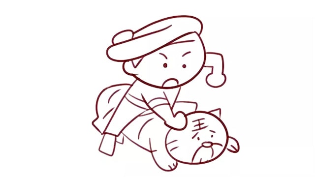 武松打虎簡(jiǎn)筆畫