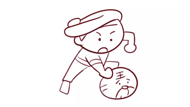 武松打虎簡(jiǎn)筆畫