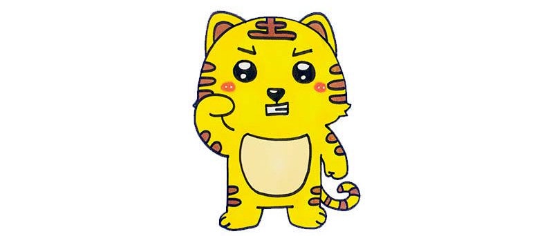 老虎簡筆畫