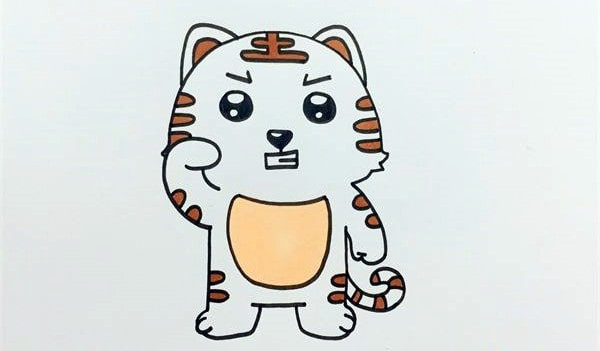 老虎簡筆畫