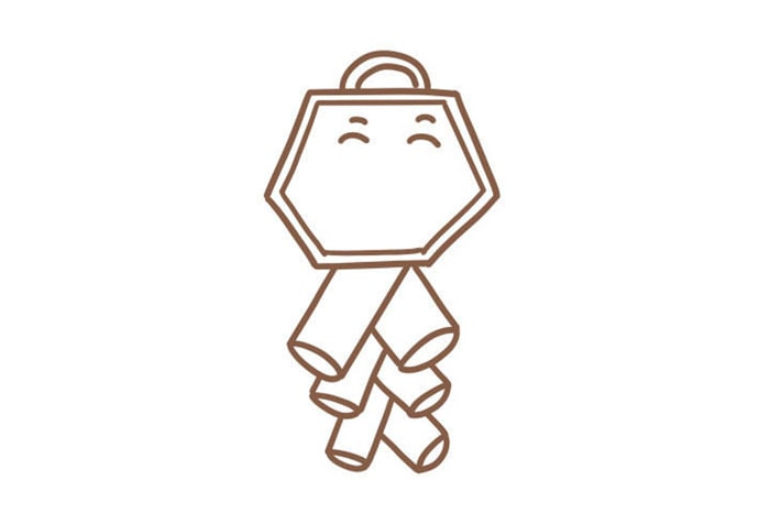 春節(jié)鞭炮簡筆畫怎么畫圖片