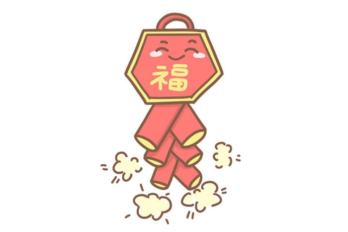 春節(jié)鞭炮簡筆畫怎么畫圖片