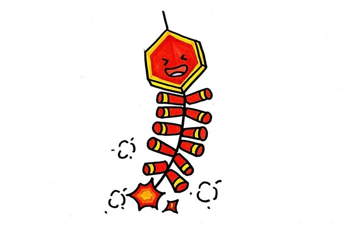 一串鞭炮簡筆畫怎么畫圖片
