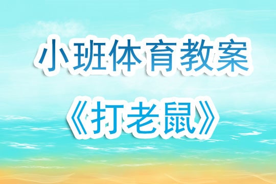 幼兒園小班體育游戲教案《打老鼠》含反思