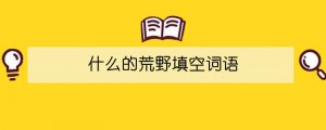 什么的荒野填空詞語(yǔ)