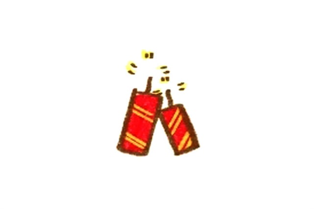 春節(jié)鞭炮簡(jiǎn)筆畫(huà)怎么畫(huà)簡(jiǎn)單圖片