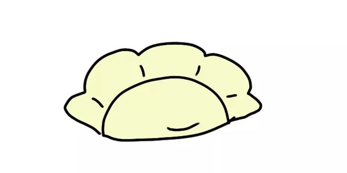 餃子簡筆畫