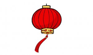 紅燈籠簡筆畫怎么畫簡單又漂亮