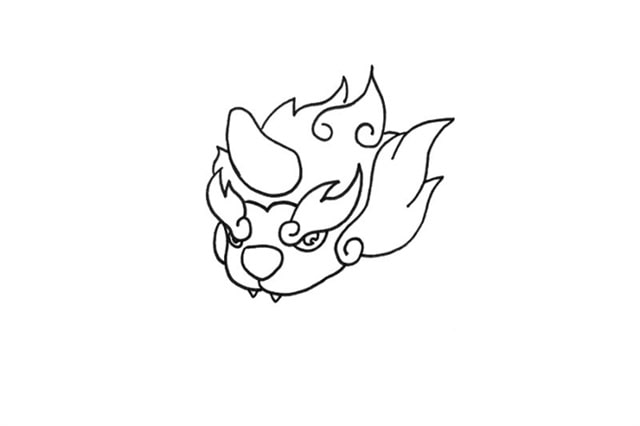 年獸簡筆畫怎么畫圖片