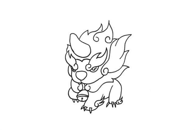 年獸簡筆畫怎么畫圖片