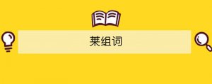 萊組詞