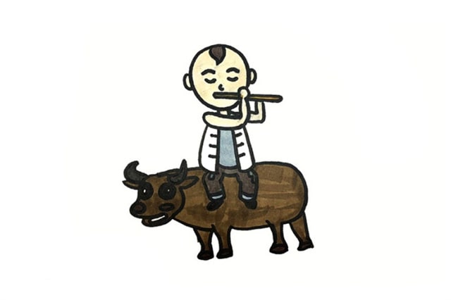 王二小放牛郎簡(jiǎn)筆畫(huà)怎么畫(huà)