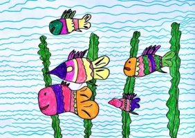 幼兒園大班數(shù)學教案《魚兒游游游》
