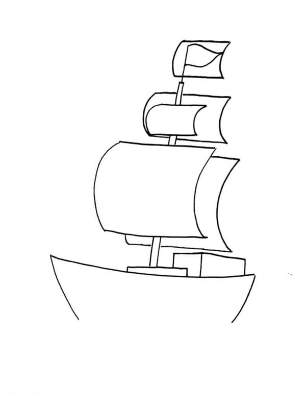 帆船簡(jiǎn)筆畫怎么畫圖片