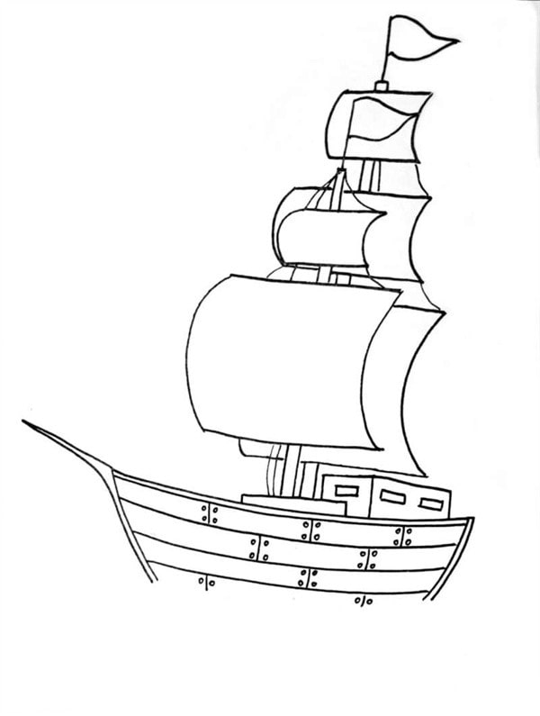 帆船簡(jiǎn)筆畫怎么畫圖片