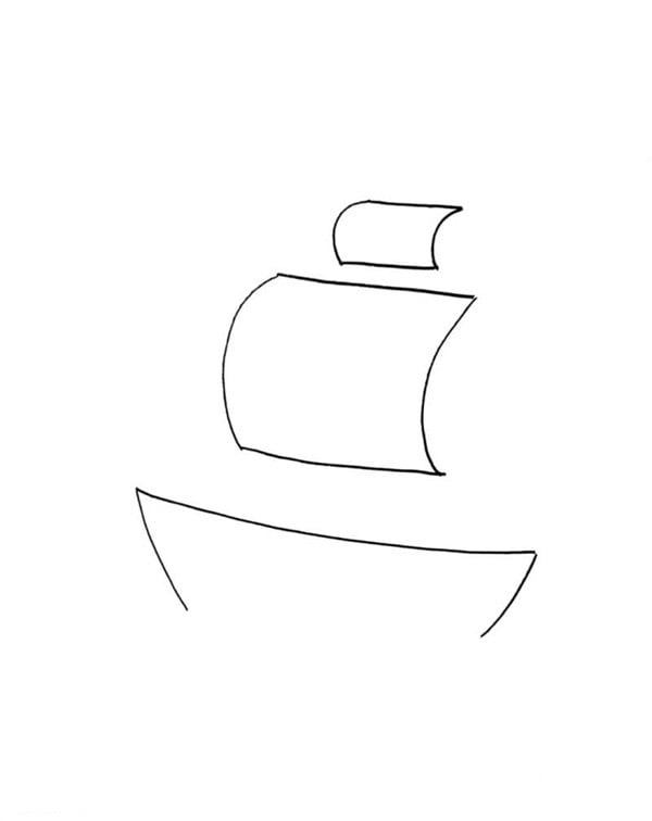帆船簡(jiǎn)筆畫怎么畫圖片