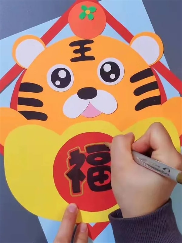 虎年老虎燈籠制作手工簡(jiǎn)單又漂亮