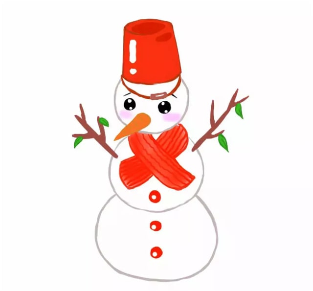 雪人簡筆畫