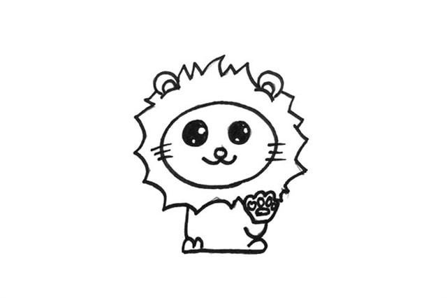 獅子簡筆畫怎么畫簡單圖片