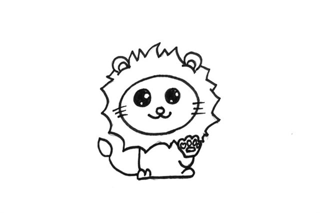 獅子簡筆畫怎么畫簡單圖片