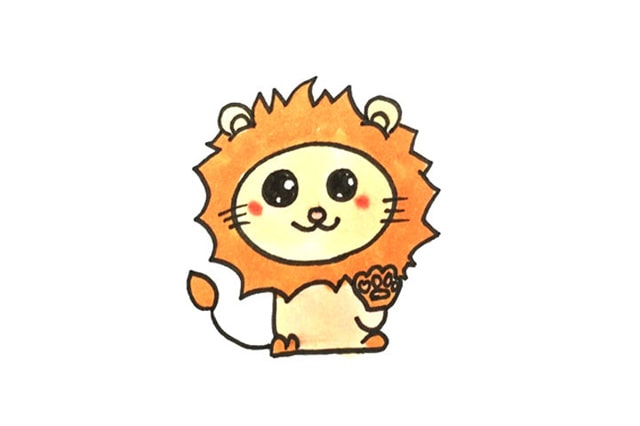 獅子簡筆畫怎么畫簡單圖片