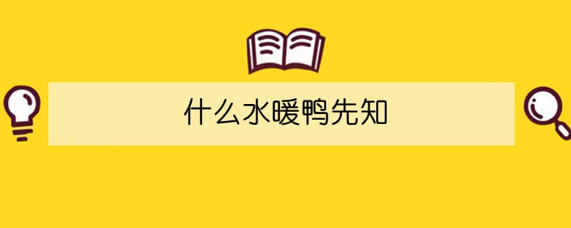 什么水暖鴨先知