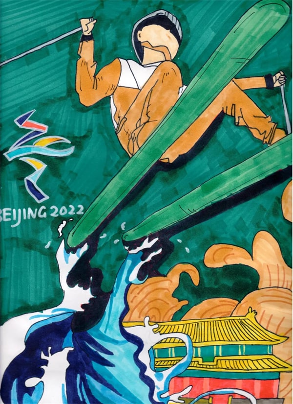 2022北京冬奧會繪畫