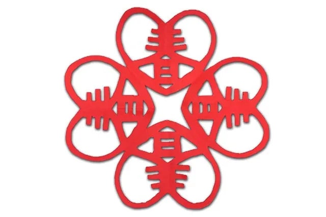 連在一起的春字窗花怎么剪簡單又漂亮