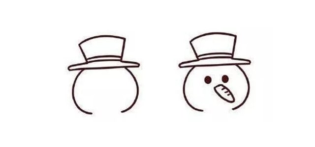 雪人簡(jiǎn)筆畫圖片教程