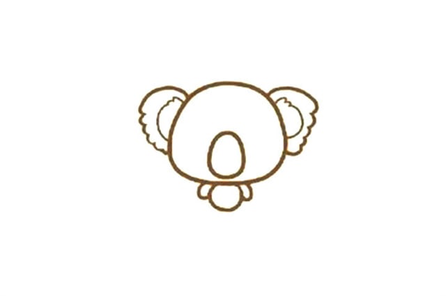 可愛的考拉簡筆畫怎么畫圖片