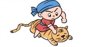 武松打虎兒童簡(jiǎn)筆畫(huà)