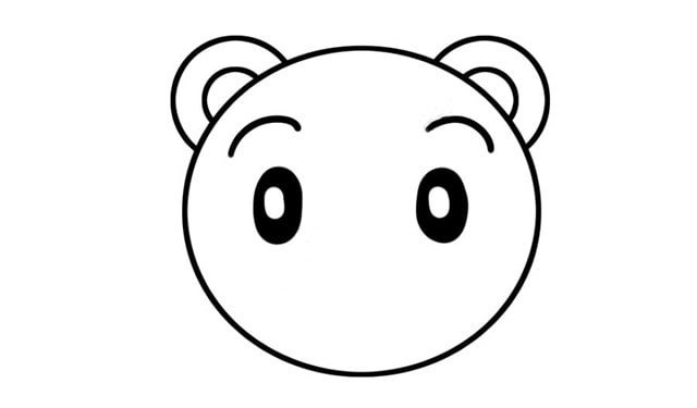 萌萌的老虎頭簡(jiǎn)筆畫(huà)教程簡(jiǎn)單